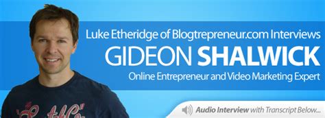 gideon whales online business|Gideon Shalwick Interview .